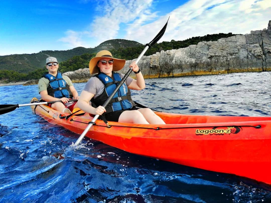 National Park Mljet Kayak Tour Abseiling Family Dubrovnik Summer